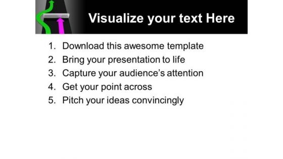 Two Arrows Competition PowerPoint Templates And PowerPoint Themes 1112