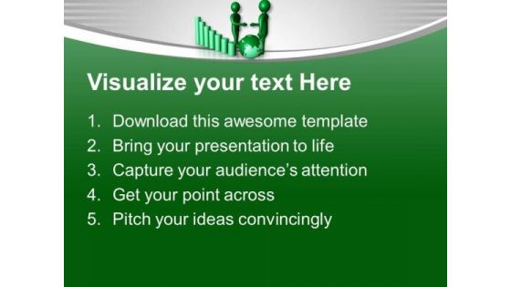 Two Business Man With Bar Graph PowerPoint Templates Ppt Backgrounds For Slides 0713