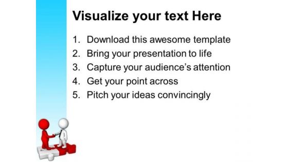 Two Business Peoples Can Create Revolution PowerPoint Templates Ppt Backgrounds For Slides 0713