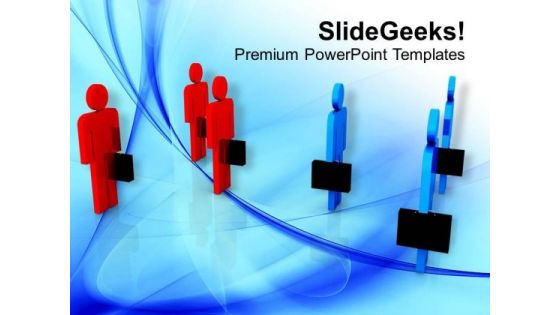 Two Business Teams PowerPoint Templates Ppt Backgrounds For Slides 0413