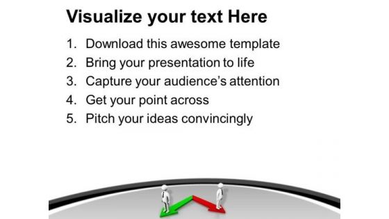 Two Different Directions Success PowerPoint Templates Ppt Backgrounds For Slides 0413
