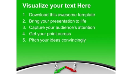 Two Different Directions Success PowerPoint Templates Ppt Backgrounds For Slides 0413