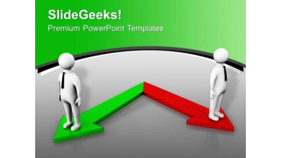 Two Different Directions Success PowerPoint Templates Ppt Backgrounds For Slides 0413 Two Different Directions Success PowerPoint Templates Ppt Backgrounds For Slides 0413