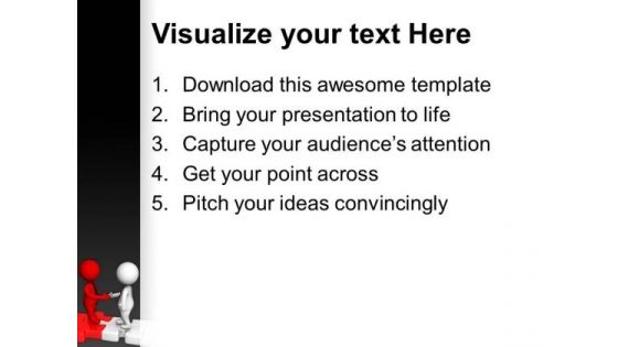 Two Different People Can Make Good Team PowerPoint Templates Ppt Backgrounds For Slides 0713
