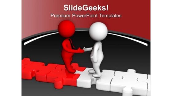 Two Different People Can Make Good Team PowerPoint Templates Ppt Backgrounds For Slides 0713