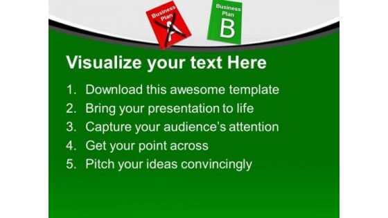 Two Different Plans A And Plan B Business PowerPoint Templates Ppt Backgrounds For Slides 1112