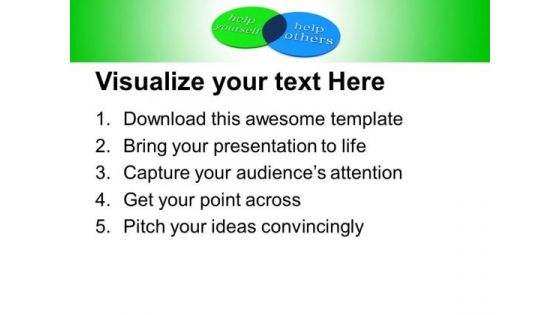 Two Intersecting Circles Chart PowerPoint Templates And PowerPoint Themes 1112
