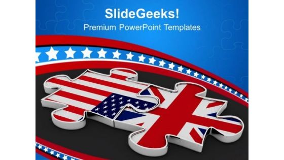 Two Nations Interconnected Friendly Relations PowerPoint Templates Ppt Backgrounds For Slides 0513
