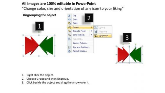 Two Perspectives Of A Discussion Cycle Chart PowerPoint Slides