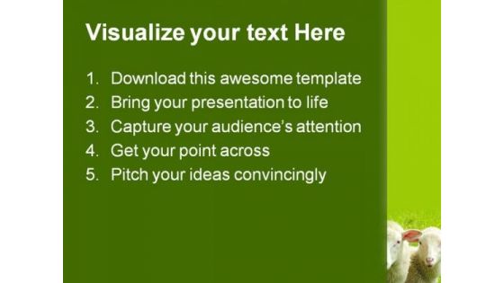 Two Sheep Nature PowerPoint Themes And PowerPoint Slides 0411