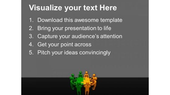 Two Teams Finds Solution Business PowerPoint Templates And PowerPoint Themes 1112