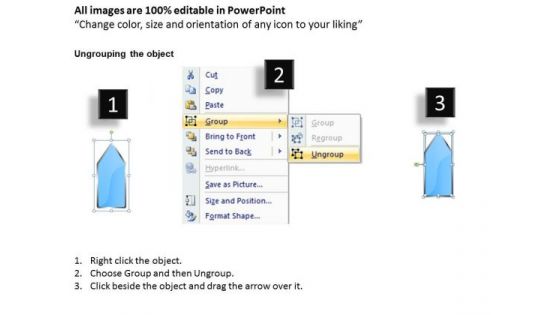 Two Way Linear Parallel Process Diagram 6 Steps Business Plans Online PowerPoint Slides