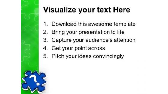 Unable To Find The Solution To Problem PowerPoint Templates Ppt Backgrounds For Slides 0713