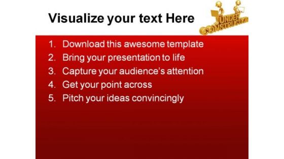 Under Construction Architecture PowerPoint Themes And PowerPoint Slides 0611