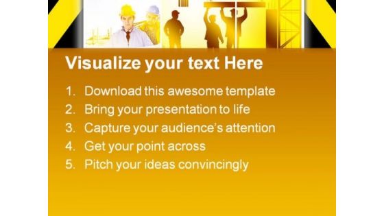 Under Construction Architecture PowerPoint Themes And PowerPoint Slides 0811