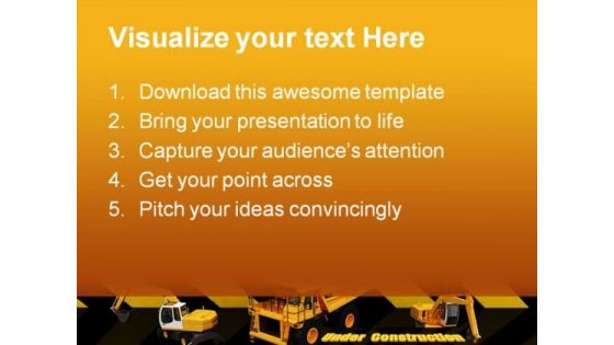 Under Construction Background PowerPoint Templates And PowerPoint Backgrounds 0811
