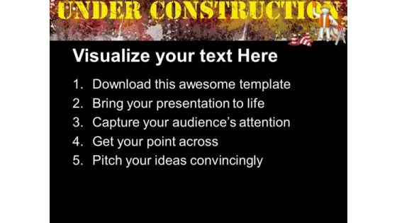 Under Construction Business PowerPoint Templates And PowerPoint Themes 0512