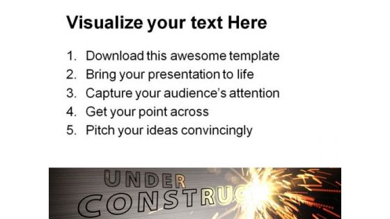Under Construction Industrial PowerPoint Template 0810
