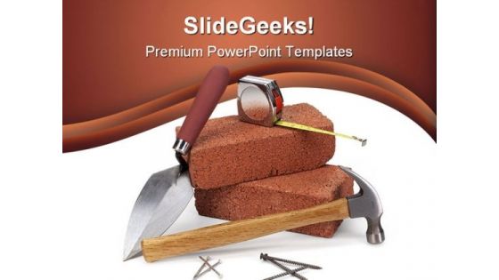 Under Construction Realestate PowerPoint Template 0910