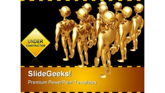 Under Construction Services PowerPoint Templates And PowerPoint Backgrounds 0511