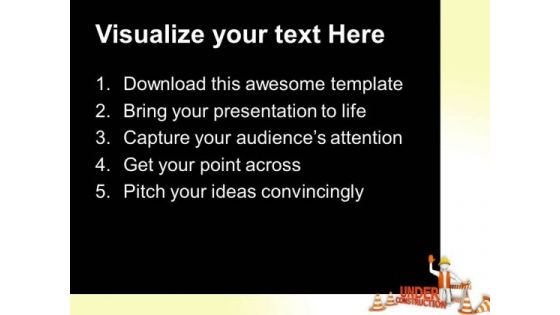 Under Construction Signs Metaphor PowerPoint Templates And PowerPoint Themes 0512