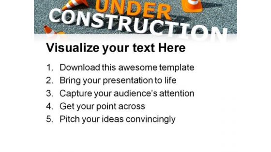 Under Construction Symbol PowerPoint Templates And PowerPoint Backgrounds 0711