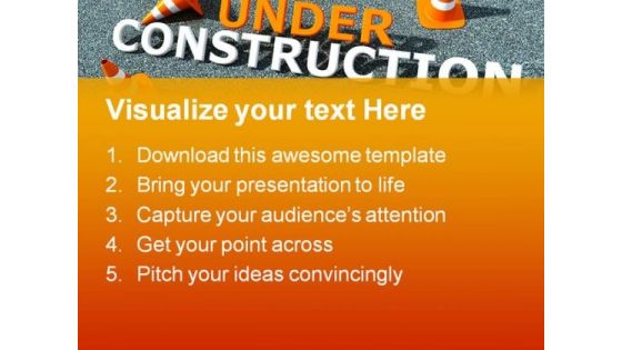 Under Construction Symbol PowerPoint Templates And PowerPoint Backgrounds 0711