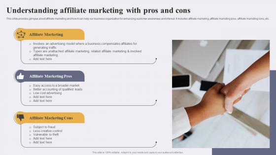 Understanding Affiliate Marketing With Pros And Enhancing Conversion Rate By Leveraging Elements Pdf