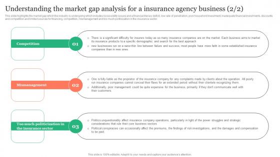 Understanding The Market Gap Analysis For Insurance Business Plan Template Pdf
