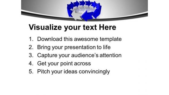 Unidirectional Arrow For Business Flow PowerPoint Templates Ppt Backgrounds For Slides 0413