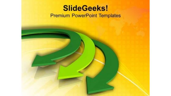 Unidirectional Arrow For Business Growth PowerPoint Templates Ppt Backgrounds For Slides 0513