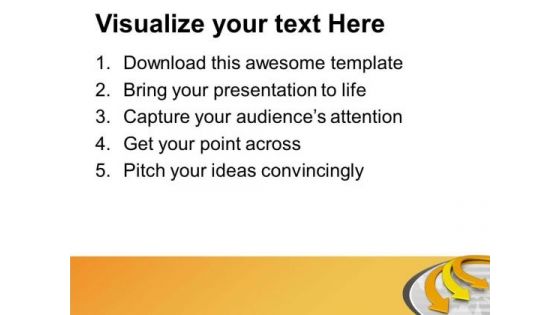 Unidirectional Arrows Business Theme PowerPoint Templates Ppt Backgrounds For Slides 0413