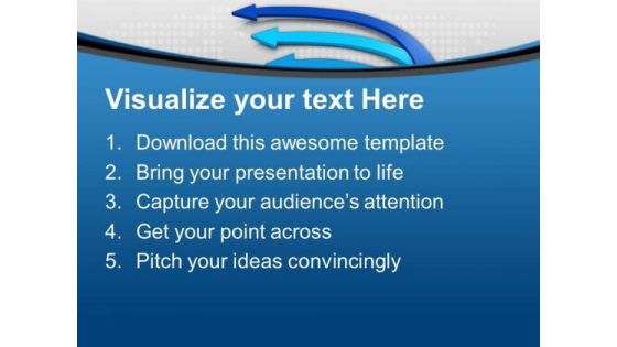 Unidirectional Connective Arrows PowerPoint Templates Ppt Backgrounds For Slides 0413