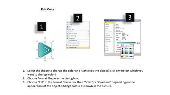 Uniform Way To Present Seven Stages In Flow Business Plan Samples PowerPoint Slides