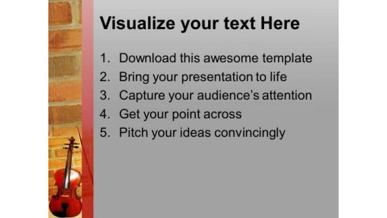 Unique Color And Violen For Musical Theme PowerPoint Templates Ppt Backgrounds For Slides 0413