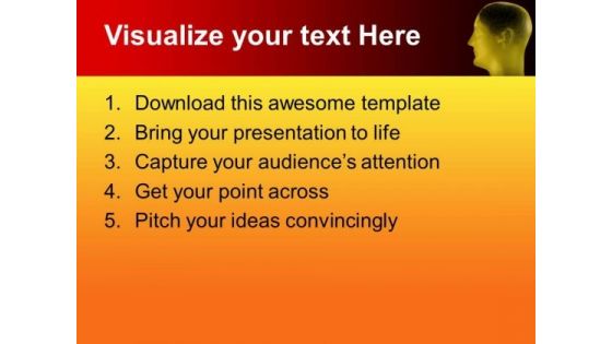 Unique Human Brain PowerPoint Templates Ppt Backgrounds For Slides 0713