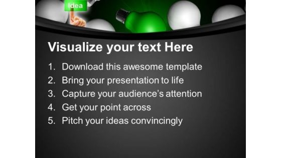 Unique Idea Bulb Business PowerPoint Templates And PowerPoint Themes 0812