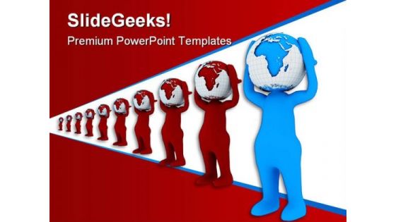 Unique People MetaphorPowerPoint Backgrounds And Templates 0111