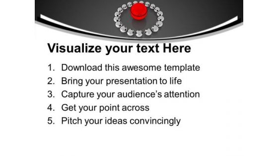 Unique Red Ball Leadership Concept PowerPoint Templates And PowerPoint Themes 1112