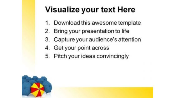 Unique Umbrella Metaphor PowerPoint Templates And PowerPoint Backgrounds 0411