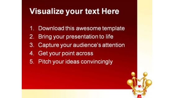 United For Help Business PowerPoint Templates And PowerPoint Backgrounds 0611