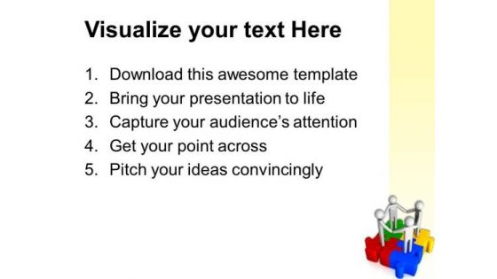 United People On Puzzles PowerPoint Templates And PowerPoint Themes 1012