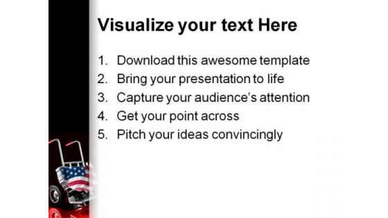 United States Delivery Americana PowerPoint Themes And PowerPoint Slides 0511
