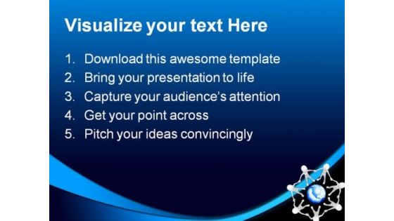 Unity People Globe PowerPoint Templates And PowerPoint Backgrounds 0311