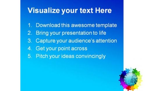 Unity Puzzle Shapes Services PowerPoint Templates And PowerPoint Backgrounds 0311