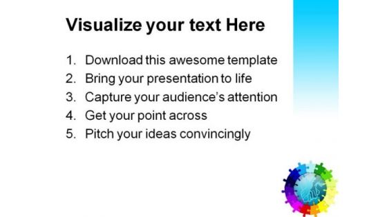 Unity Puzzle Shapes Services PowerPoint Themes And PowerPoint Slides 0311