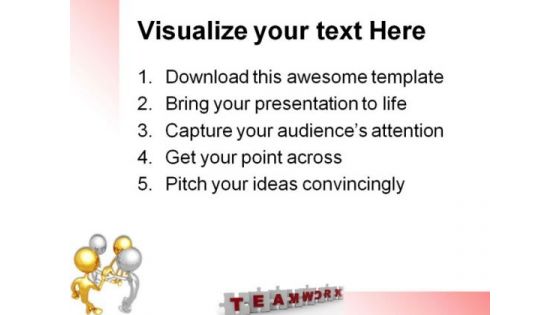 Unity Teamwork Business PowerPoint Templates And PowerPoint Backgrounds 0811