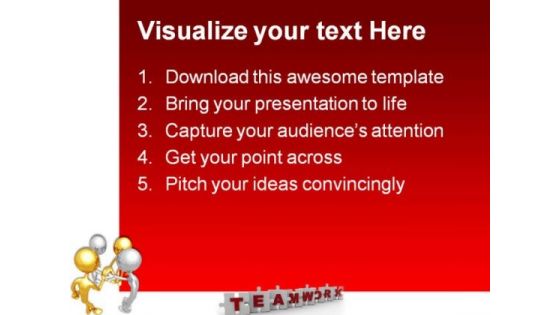Unity Teamwork Business PowerPoint Templates And PowerPoint Backgrounds 0811