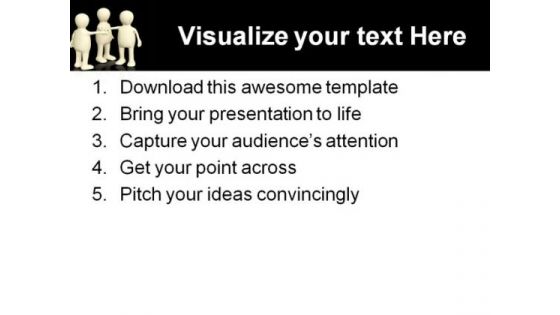Unity Teamwork People PowerPoint Template 0810