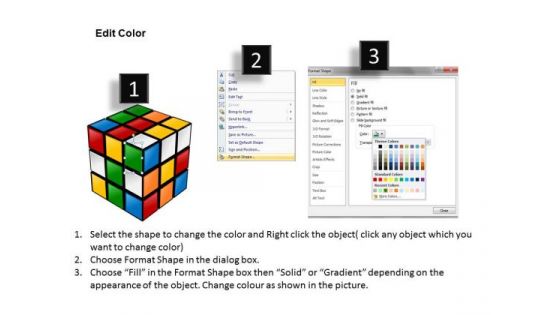 Unsolved Rubiks Cube PowerPoint Slides And Ppt Diagram Templates